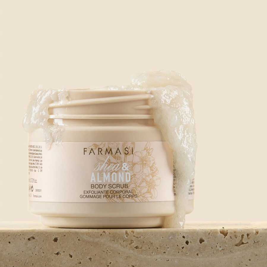 shea butter almond scrub