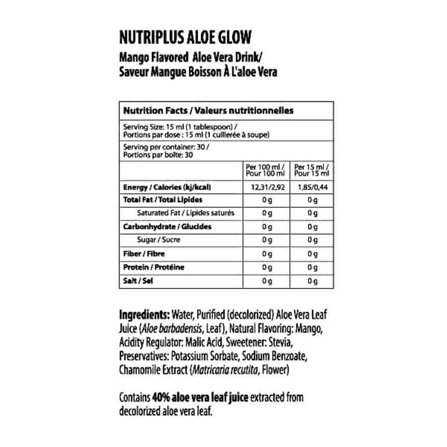 nutriplus aloe glow mango