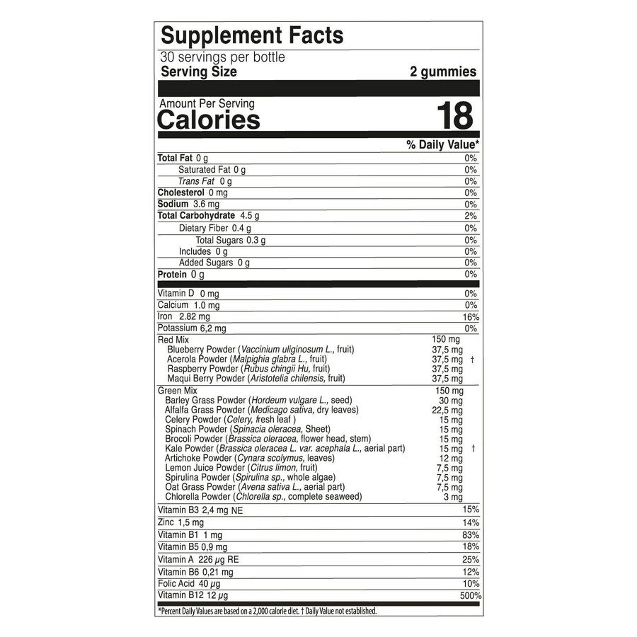 nutriplus gummies - green berry